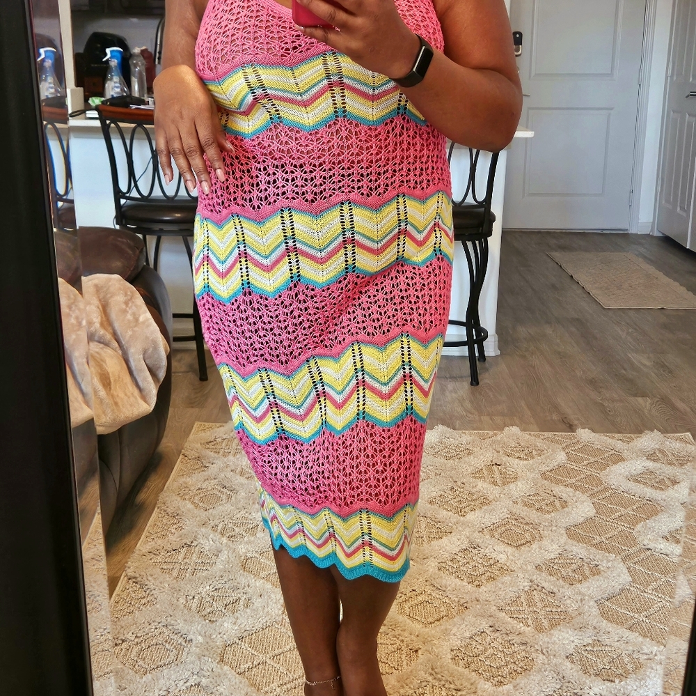 Crotchet Knit Dress